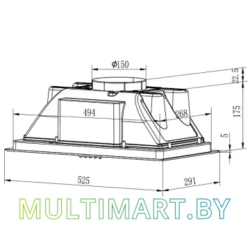 Вытяжка Evelux Margit 60 W картинка 2
